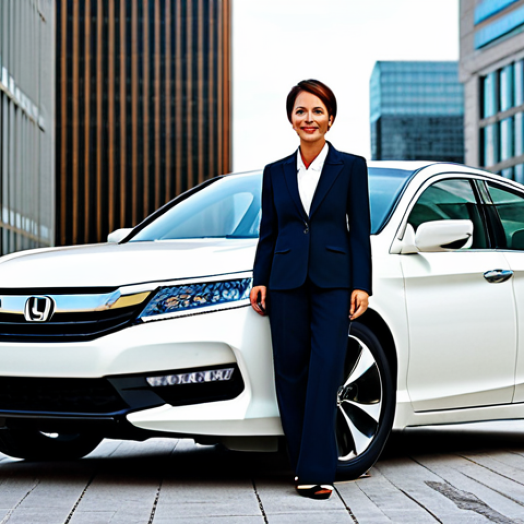 혼다 어코드와 메르세데스 CLA 비교 - Honda Accord - Professional Businesswoman**

"A professional businesswoman in a modest business suit...